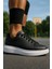 Günlük Erkek Spor Ayakkabı Bağcıklı Dikiş Detaylı Hafif Kalın Yüksek Taban Sneaker MC001 2
