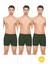 Erkek Rahat ve Konforlu Havlu Bel Pamuklu Düğmeli Boxer 3'lü Paket 1