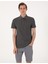Erkek Gri Slim Fit %100 Pamuk Kıvrılmaz Amerikan Pike Polo Yaka Basic Tişört 50306154-VR024 3