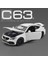 1:32 C63S Coupe Alaşım Araba Modeli Döküm Metal Oyuncak Araçlar Araba Modeli Koleksiyonu Simülasyon Ses ve Işık Çocuk Hediyeler (Yurt Dışından) 1