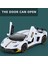 1:32 Lambor Aventador Svj LP780-4 Spor Araba Modeli Oyuncak Döküm Metal Makas Kapılar Açık Simülasyon Ses Işığı Hobi Hediyeler (Yurt Dışından) 4