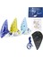 Ocarina 12 Ton Alto C Seramik Ocarina Müzik Aleti Şarkı Kitabı Boyun Dize Boyun Kordon Taşıma Çantası Mavi (Yurt Dışından) 2