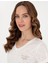 Kadın Krem Kısakollu Pijama Takımı 50319004-VR071 2