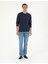 Erkek Koyu Lacivert Regular Fit Sweatshirt 50279523-VR100 4