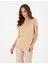 Kadın Bej Kısakollu Pijama Takımı 50318999-VR011 3