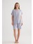 Kadın Plus Size Viscose Kısa Kollu Şortlu Pijama Takımı 1