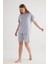 Kadın Plus Size Viscose Kısa Kollu Şortlu Pijama Takımı 3