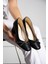 Kadın Alçak Ökçe Topuklu 5,5 cm Stiletto Taşlı Abiye Günlük Kadın Topuklu Ayakkabı (36-44) 4