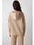 Bej Kapitone Detay Marita Sweatshirt - Saude Koleksiyonu 6