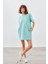 Kadın Pamuklu Pique Cepli Kısa Kollu Elbise 1