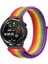 Huawei Watch Gt Runner Uyumlu Kordon Kumaş Desenli Cırt Cırtlı Spor Kayış 1