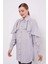 Gri Volan Detay Düğmeli Gömlek 3