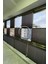 Katlanabilir Cam Balkon Plise Perde Antrasit (Kancalı Veya Vidalı Sistem) 1