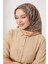 Camel Etnik Desen Twill Ipek Eşarp 4