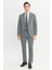 Slim Fit Dar Kesim Mono Yaka Takım Elbise 2