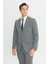 Slim Fit Dar Kesim Mono Yaka Takım Elbise 3