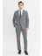 Slim Fit Dar Kesim Mono Yaka Takım Elbise 4
