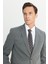 Slim Fit Dar Kesim Mono Yaka Takım Elbise 5