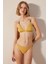 Blanca Üçgen Fit Dokulu Ve Makromeli Sarı Bikini Üstü 6