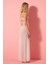 Long Tulle Tül Kırık Beyaz Elbise 6