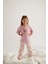 Kız Çocuk Pamuklu Kısa Kollu Uzun Pijama Takımı 2
