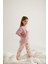 Kız Çocuk Pamuklu Kısa Kollu Uzun Pijama Takımı 4