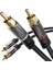 - 2 M - Cinch Kablo, 2 Cinch-2 Cinch, Stereo Ses Kablosu (Koaksiyel Kablo, Rca Fiş/fiş, Analog Veya Dijital, Derin Bas Hoparlör/amplifikatör/hifi ve Ev Sineması/blu-Ray/alıcı Için, Siyah) 2