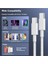 To Usb-C 60W Hızlı Şarj Kablosu, Beyaz 2 Metre Hasır Kablo 3