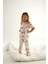Kız Çocuk Pamuklu Kısa Kollu Uzun Pijama Takımı 3