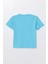 Run Baskılı Penye Şort- T-Shirt Kız-Erkek Takım - Coppa - Mavi - 3 Yaş - Frnd00000002-34 4