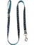 Köpek gezdirme kayışı kalın metal kancalı kolon pati figürlü siyah turkuaz kalınlık:3mm genişlik:2cm uzunluk:120cm dog leash B3-5 5