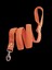 Köpek gezdirme tasması kalın metal kancalı pamuklu kolon turuncu genişlik:3cm kalınlık:3mm uzunluk:120cm dog leash B3-6 1