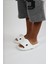 HS00 Köpekbalığı Beyaz Unisex Tam Ortopedik Terlik Shark Slides 4