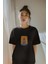 Zuno Kadın Comfort Fit Meditasyon Uzaylı Baskılı T-Shirt 1