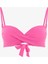 Pembe Straplez Cup Toparlayıcı Balenli Straplez Bikini Üstü 6