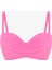 Pembe Lotus Bright Balenli Balconette Bikini Üstü 6