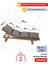 Pofuduk Şezlong Minderi Çantalı 60X180X12CM Su Itici,katlanır,uv Güneş Dayanımı, Fermuar, Antrasit 2