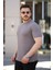 Erkek Ağaç Kabuğu Desenli Kısa Kollu T-Shirt 2