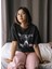 Zuno Kadın Comfort Fit You Are Not Alone Baskılı T-Shirt 1