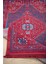 Semerkand SN02 Kırmızı Bordo Tozumaz Etnik Eskitme Türkmen Kilim Desen Halı Üst Kalite 2
