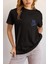 Zuno Kadın Comfort Fit Yankees Baskılı T-Shirt 1
