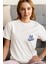 Zuno Kadın Comfort Fit Yankees Baskılı T-Shirt 1