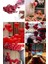 Set Kuru Gül Yaprağı,banner,20 Kalp Balon,20 Beyaz Mum Romantik Hediye 14 Şubat 3