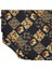 Siyah Gold Flower Tivil Ipek Eşarp 1