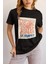 Zuno Kadın Comfort Fit St Tropez Baskılı T-Shirt 1