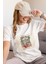 Zuno Kadın Comfort Fit Royal Palace Baskılı T-Shirt 1
