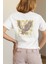 Zuno Kadın Comfort Fit Rockeroll Baskılı T-Shirt 1