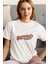 Zuno Kadın Comfort Fit Retro Vision Baskılı T-Shirt 1