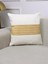 Home Ella Krem ve Hardal Çizgili 43X43 Kare Kırlent Kılıfı 43 x 43 1