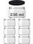 230 ml Farklı Boyutlarda Kavanoz 230 cc Konserve Metal Kapaklı Cam Kavanoz 6 Adet (Şeffaf, 230 Cc) 3